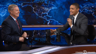 Lindsey Graham Is Shown Footage of Himself Bashing Ted Cruz, Erupts Into Giggles